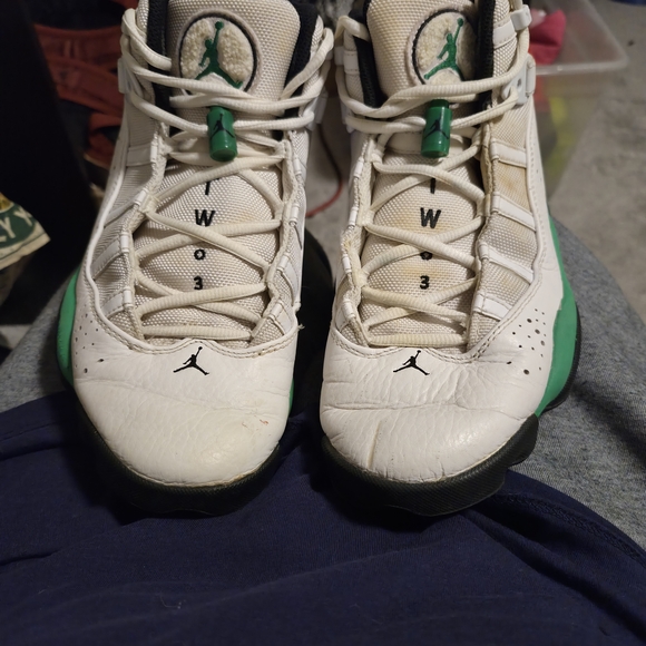 Nike Air Jordan 6 Rings In Lucky Green Colorway Size 9